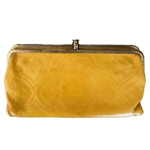 Hobo | Yellow Lauren Embossed Wallet Clutch
